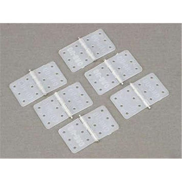 Dubro Products 0.62 x 1.12 in. Nylon Hinges, 6PK DUB116 - main